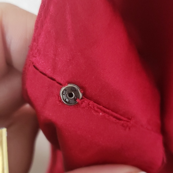 Elie Tahari Fit & Flare Red Midi Dress Size 6 - Picture 5 of 8